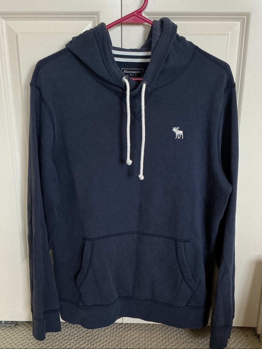 Men’s Abercrombie & Fitch Navy Blue Hooded Sweatshirt
